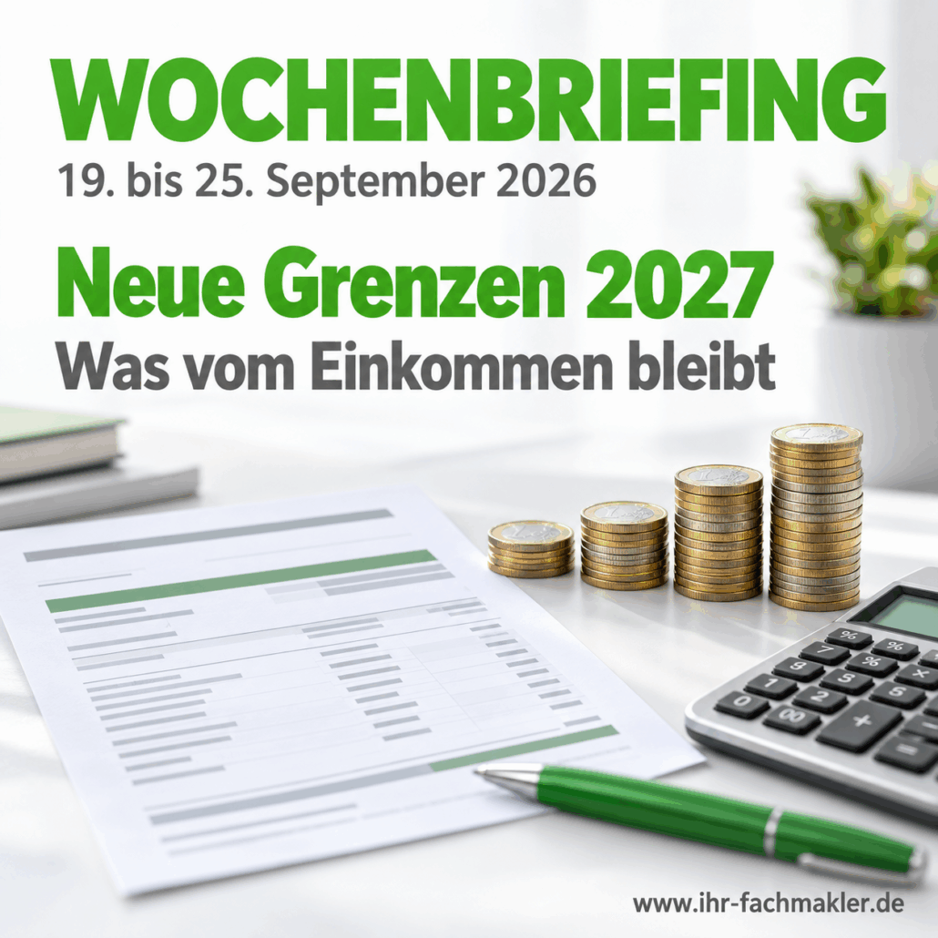 Wochenbriefing Finanz- und Versicherungsberatung